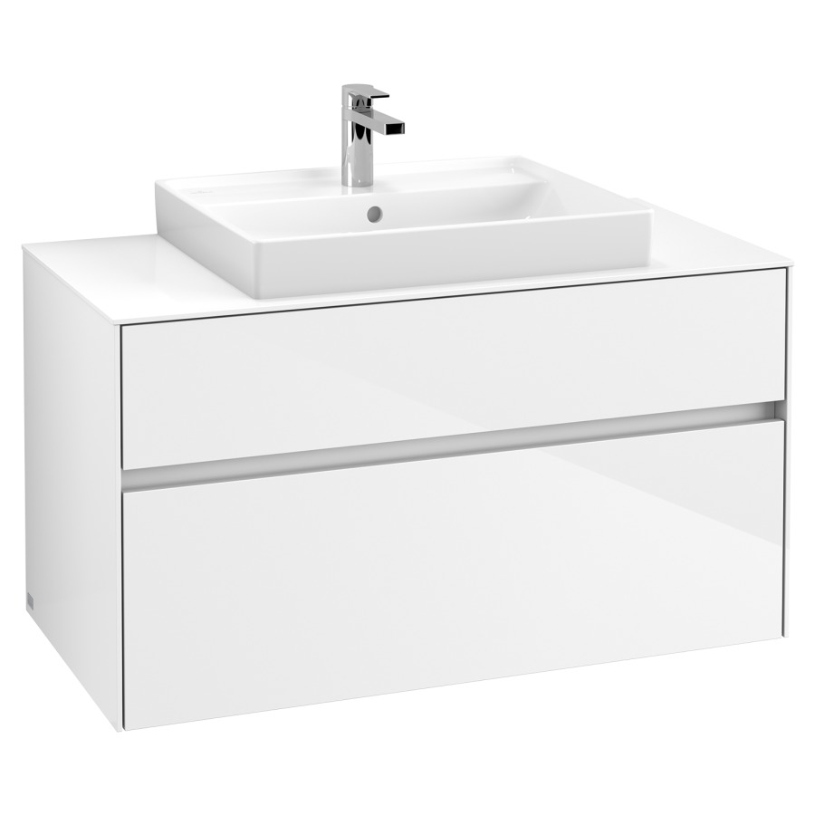 Élément inférieur COLLARO
100,0 x 54,8 x 50,0 cm
pour lavabo Collaro 211 815
élément à 2 tiroirs