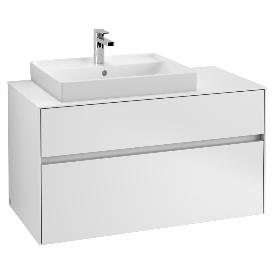 Élément inférieur COLLARO
100,0 x 54,8 x 50,0 cm
lavabo à gauche
pour lavabo Collaro 211 815
élément à 2 tiroirs
