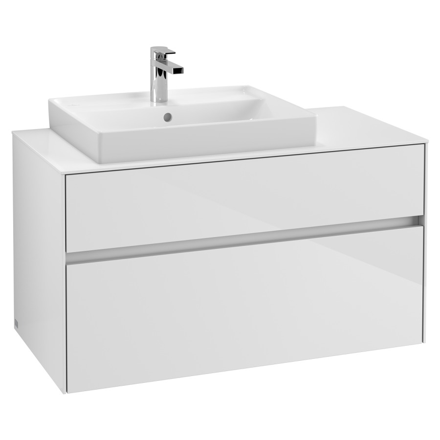 Élément inférieur COLLARO
100,0 x 54,8 x 50,0 cm
lavabo à gauche
pour lavabo Collaro 211 815
élément à 2 tiroirs
