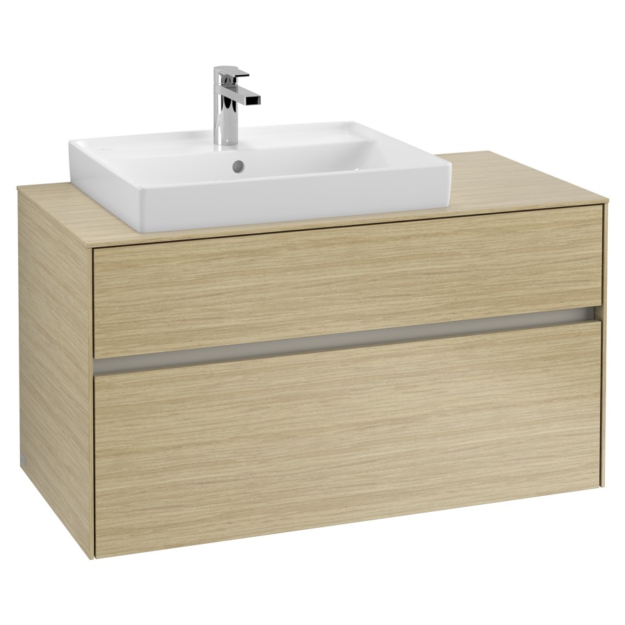 Élément inférieur COLLARO
100,0 x 54,8 x 50,0 cm
lavabo à gauche
pour lavabo Collaro 211 815
élément à 2 tiroirs