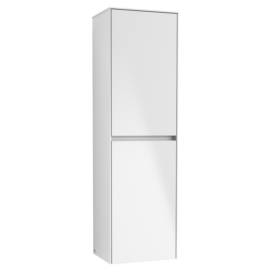 Armoire haute COLLARO
45,4 x 153,8 x 34,9 cm
armoire de tablette, 2 portes
charnière à droite
corbeille à linge