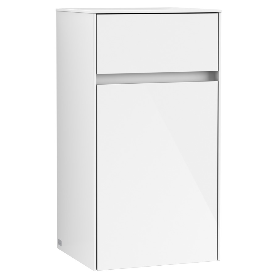 Armoire mi-haute COLLARO
40,4 x 74,8 x 34,9 cm
1 tiroir, armoire de tablette
1 porte charnières à droite