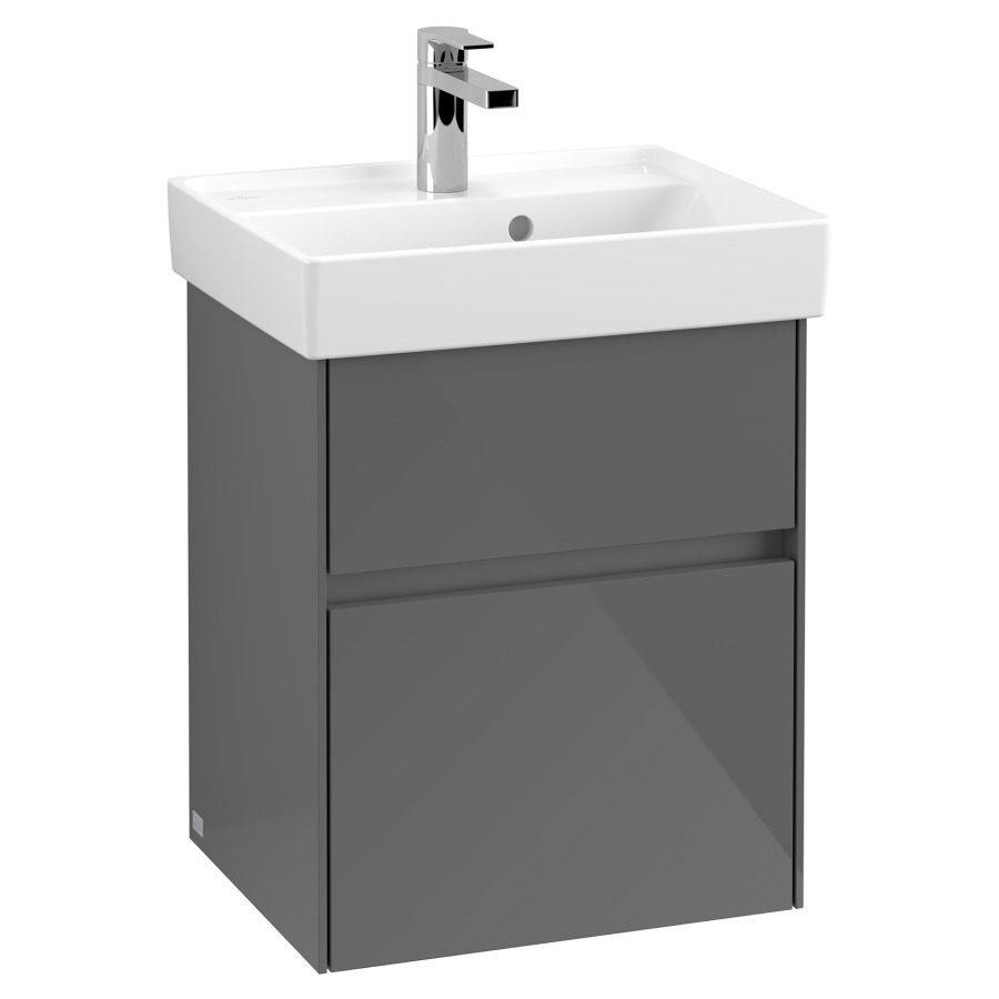Élément inférieur COLLARO
46,0 x 54,6 x 37,4 cm
pour lave-mains Collaro
211 792/793
élément à 2 tiroirs
avec éclairage LED