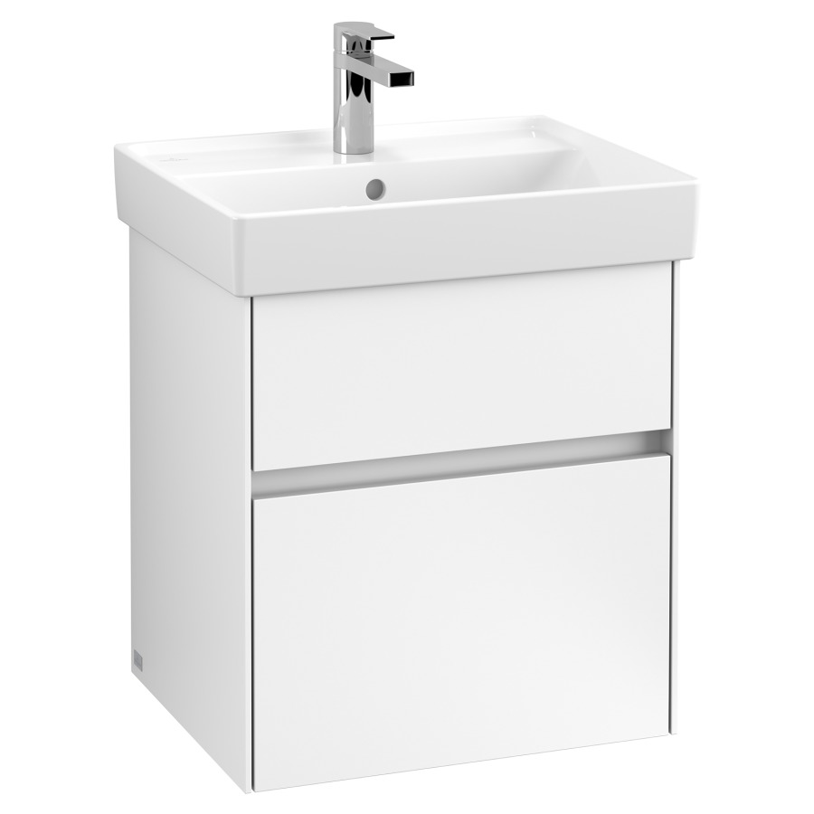 Élément inférieur COLLARO
51,0 x 54,6 x 41,4 cm
pour lave-mains Collaro
211 811/812
élément à 2 tiroirs
avec éclairage LED