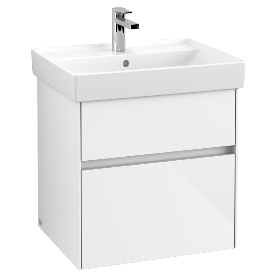 Élément inférieur COLLARO
55,4 x 54,6 x 44,4 cm
pour lavabo Collaro
211 813/814
élément à 2 tiroirs
avec éclairage LED