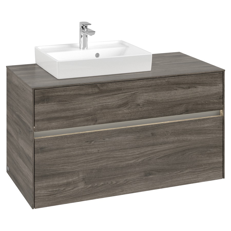 Élément inférieur COLLARO
100,0 x 54,8 x 50,0 cm
lavabo à gauche
pour lave-mains Collaro
211 797
élément à 2 tiroirs
avec éclairage LED