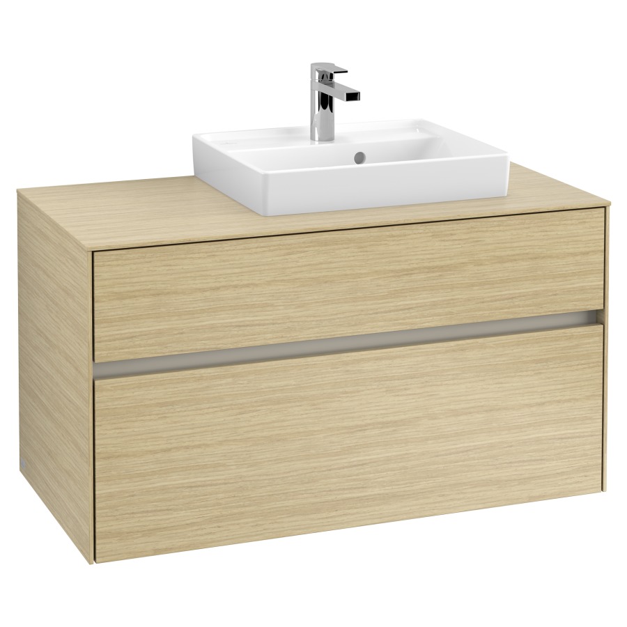 Élément inférieur COLLARO
100,0 x 54,8 x 50,0 cm
lavabo à droite
pour lave-mains Collaro
211 797
élément à 2 tiroirs
avec éclairage LED