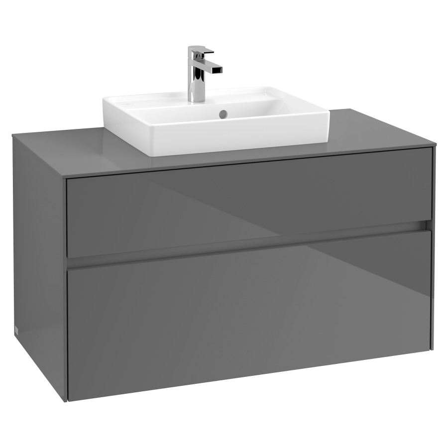 Élément inférieur COLLARO
100,0 x 54,8 x 50,0 cm
pour lave-mains Collaro
211 797
élément à 2 tiroirs
avec éclairage LED