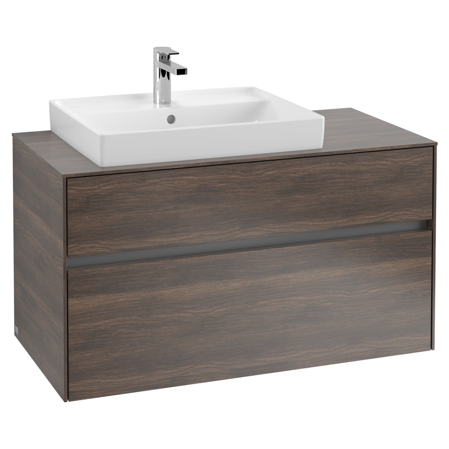 Élément inférieur COLLARO
100,0 x 54,8 x 50,0 cm
lavabo à gauche
pour lavabo Collaro 211 815
élément à 2 tiroirs
vec éclairage LED