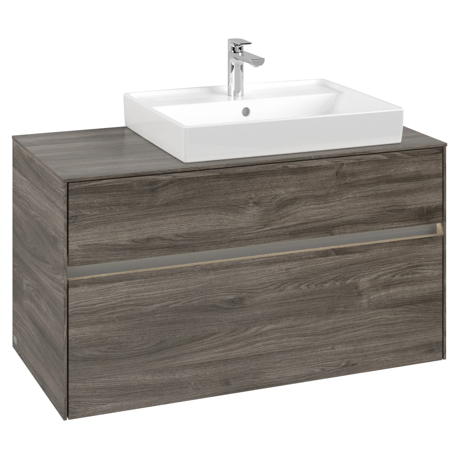 Élément inférieur COLLARO
100,0 x 54,8 x 50,0 cm
lavabo à droite
pour lavabo Collaro 211 815
élément à 2 tiroirs
avec éclairage LED
