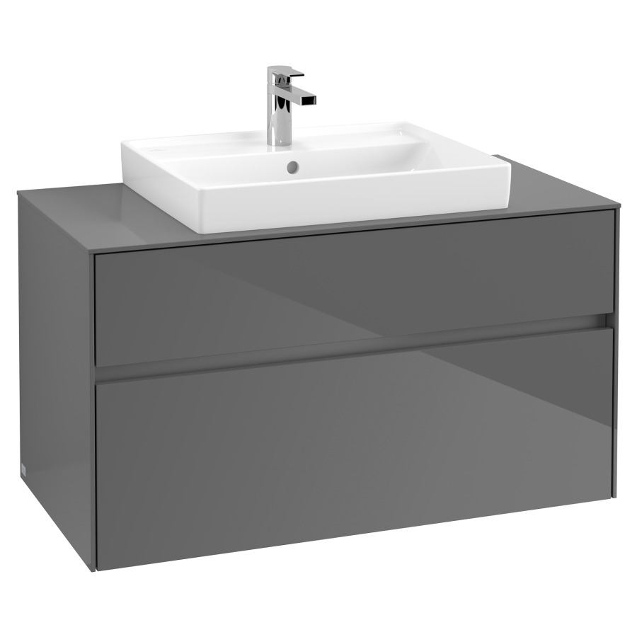 Élément inférieur COLLARO
100,0 x 54,8 x 50,0 cm
pour lavabo Collaro 211 815
élément à 2 tiroirs
avec éclairage LED