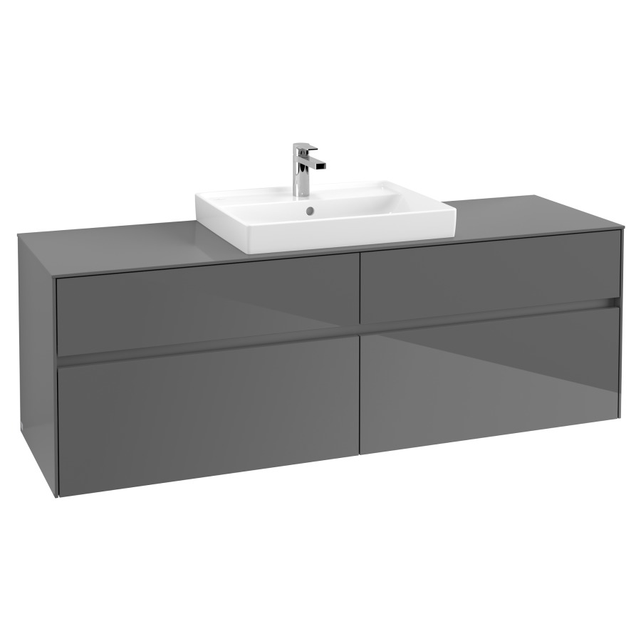 Élément inférieur COLLARO
160,0 x 54,8 x 50,0 cm
pour lavabo Collaro 211 815
2 éléments à chacun 2 tiroirs
avec éclairage LED