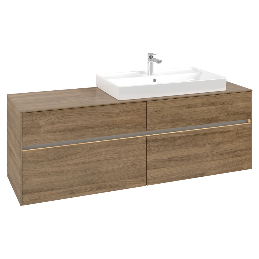 Élément inférieur COLLARO
160,0 x 54,8 x 50,0 cm
lavabo à droite
pour lavabo Collaro 211 822
2 éléments à chacun 2 tiroirs
avec éclairage LED