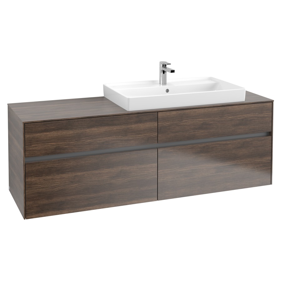 Élément inférieur COLLARO
160,0 x 54,8 x 50,0 cm
lavabo à droite
pour lavabo Collaro 211 822
2 éléments à chacun 2 tiroirs
avec éclairage LED