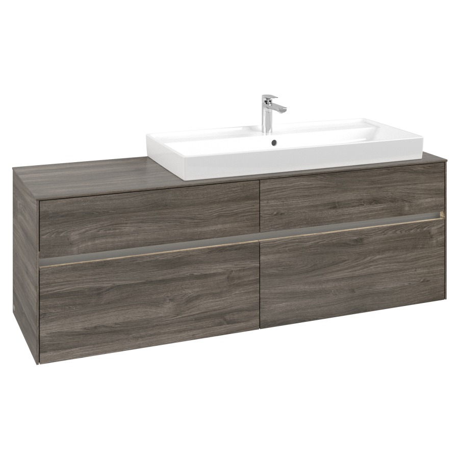 Élément inférieur COLLARO
160,0 x 54,8 x 50,0 cm
lavabo à droite
pour lavabo Collaro 211 825
2 éléments à chacun 2 tiroirs
avec éclairage LED