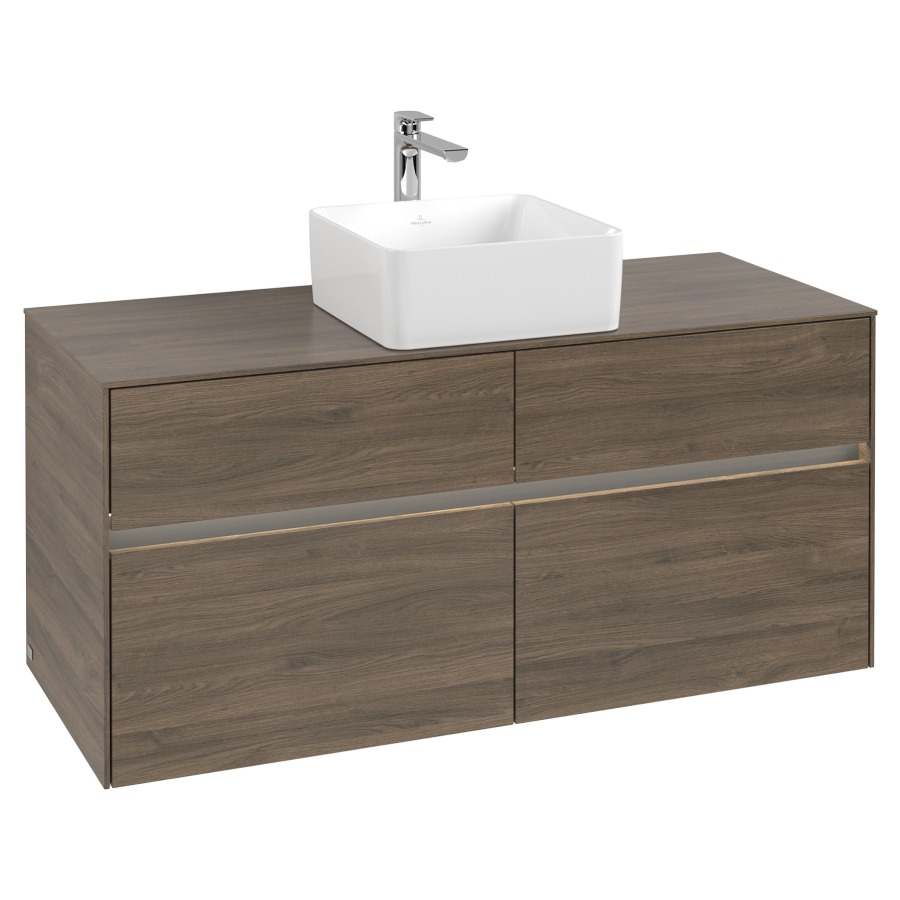 Élément inférieur COLLARO
120 x 54,8 x 50 cm
2 éléments à chacun 2 tiroirs
avec éclairage LED