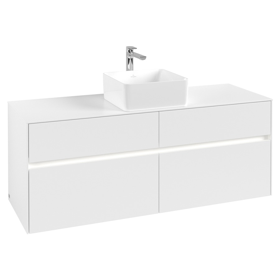 Élément inférieur COLLARO
140 x 54,8 x 50 cm
2 éléments à chacun 2 tiroirs
avec éclairage LED