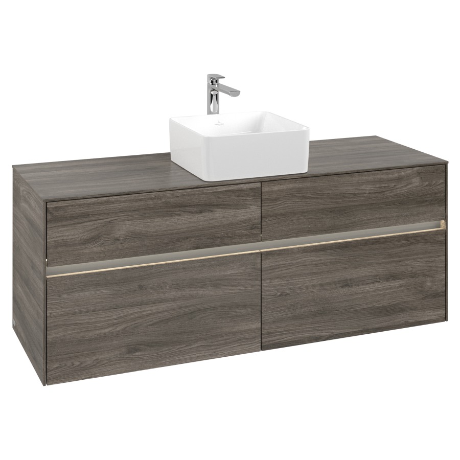 Élément inférieur COLLARO
140 x 54,8 x 50 cm
2 éléments à chacun 2 tiroirs
avec éclairage LED