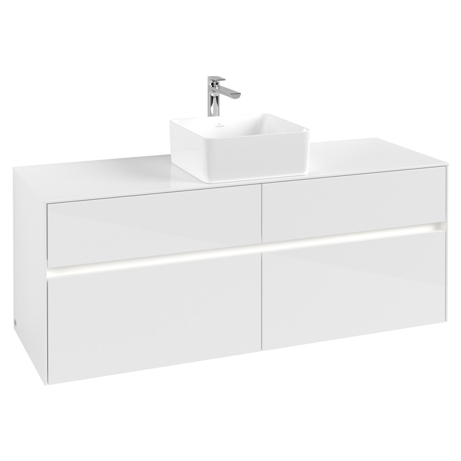 Élément inférieur COLLARO
140 x 54,8 x 50 cm
2 éléments à chacun 2 tiroirs
avec éclairage LED