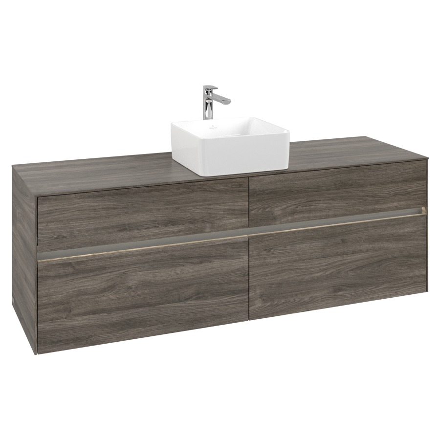 Élément inférieur COLLARO
160 x 54,8 x 50 cm
2 éléments à chacun 2 tiroirs
avec éclairage LED