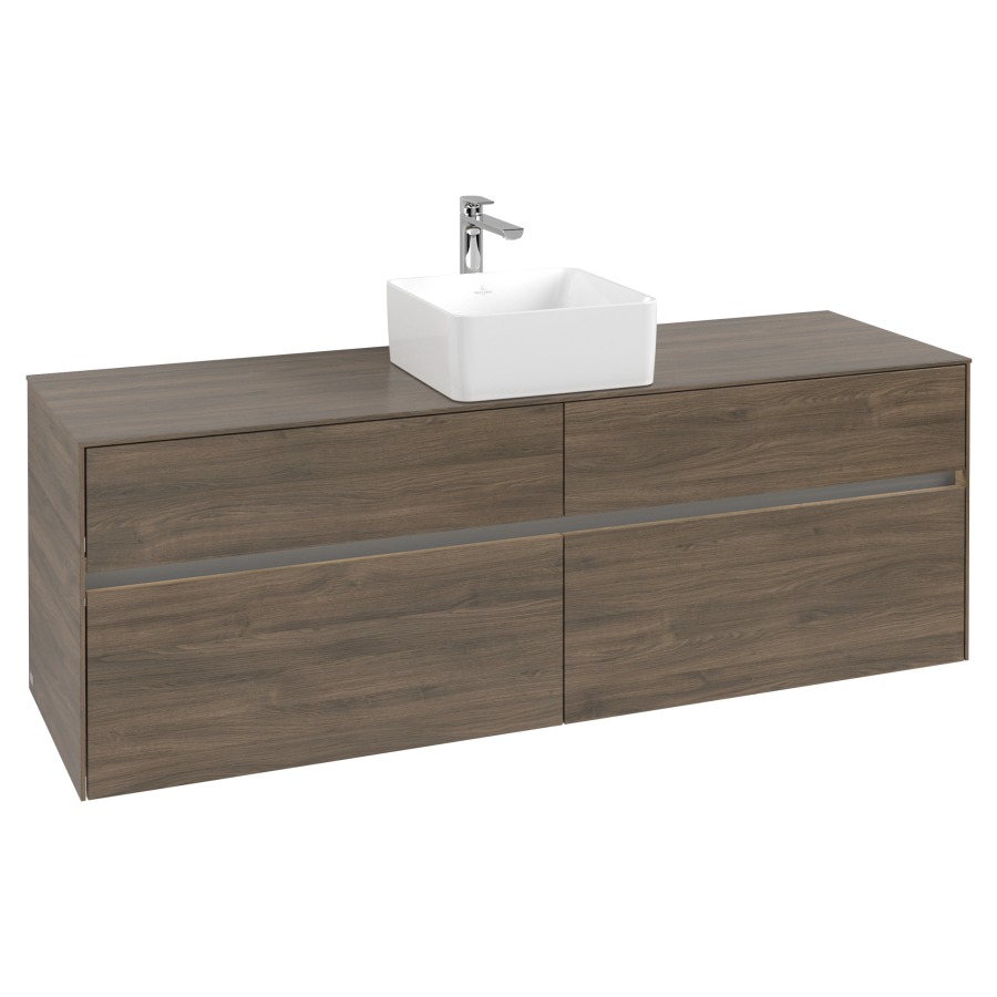 Élément inférieur COLLARO
160 x 54,8 x 50 cm
2 éléments à chacun 2 tiroirs
avec éclairage LED