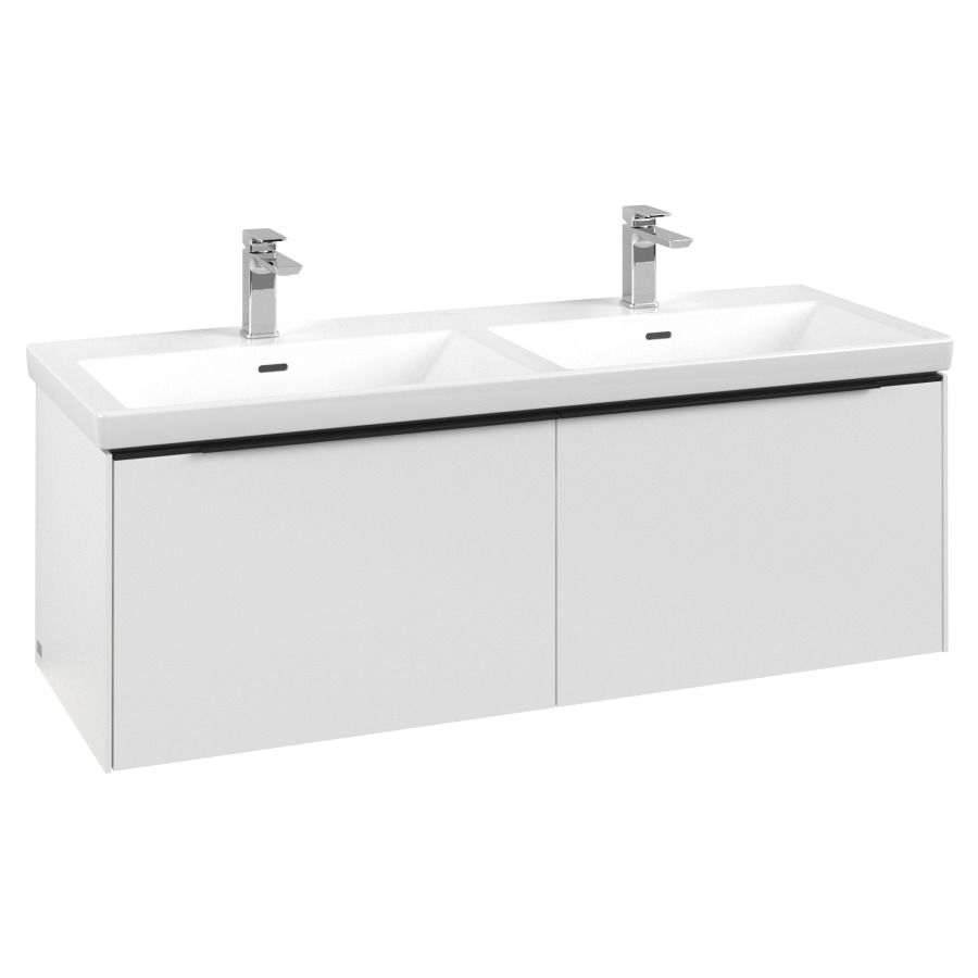 Élément inférieur SUBWAY 3.0
127,2 x 42,9 x 47,8 cm
pour lavabo double Subway 3.0
130 cm, 2 éléments à chacune
1 tiroir, avec éclairage LED