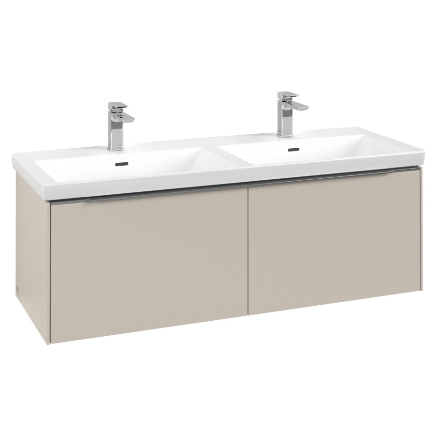 Élément inférieur SUBWAY 3.0
127,2 x 42,9 x 47,8 cm
pour lavabo double Subway 3.0
130 cm, 2 éléments à chacune
1 tiroir, avec éclairage LED