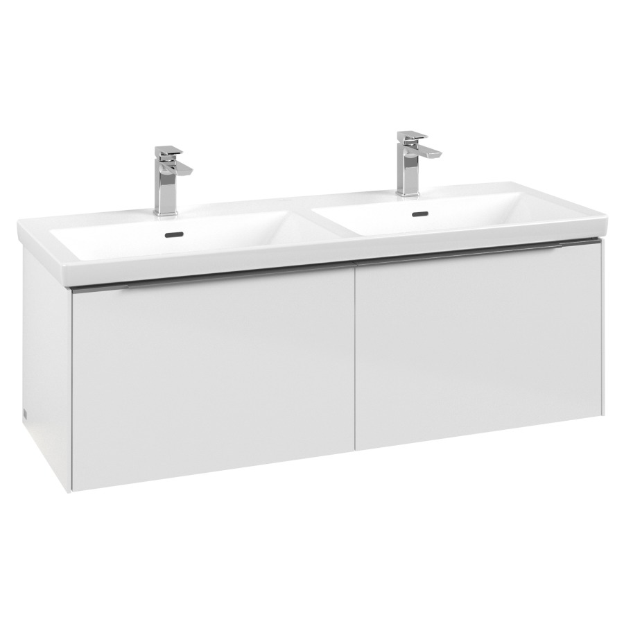 Élément inférieur SUBWAY 3.0
127,2 x 42,9 x 47,8 cm
pour lavabo double Subway 3.0
130 cm, 2 éléments à chacune
1 tiroir, avec éclairage LED