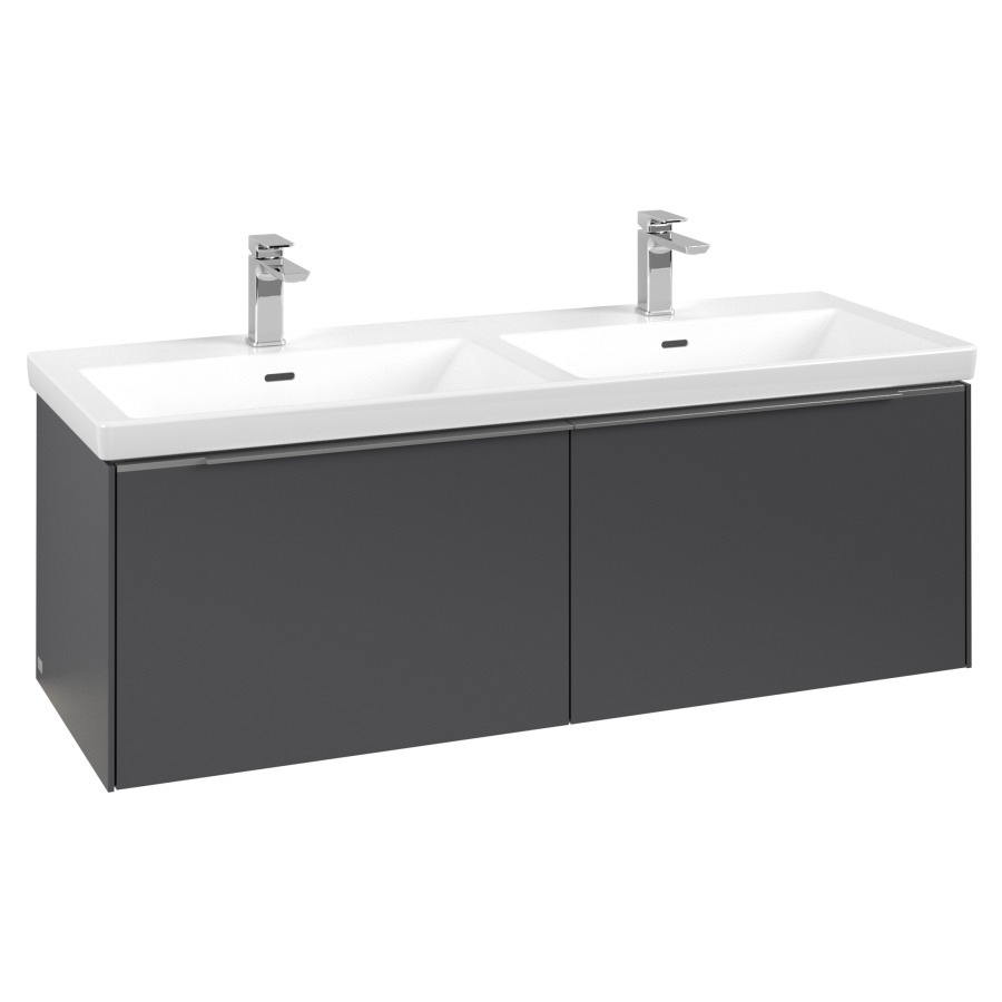 Élément inférieur SUBWAY 3.0
127,2 x 42,9 x 47,8 cm
pour lavabo double Subway 3.0
130 cm, 2 éléments à chacune
1 tiroir, avec éclairage LED