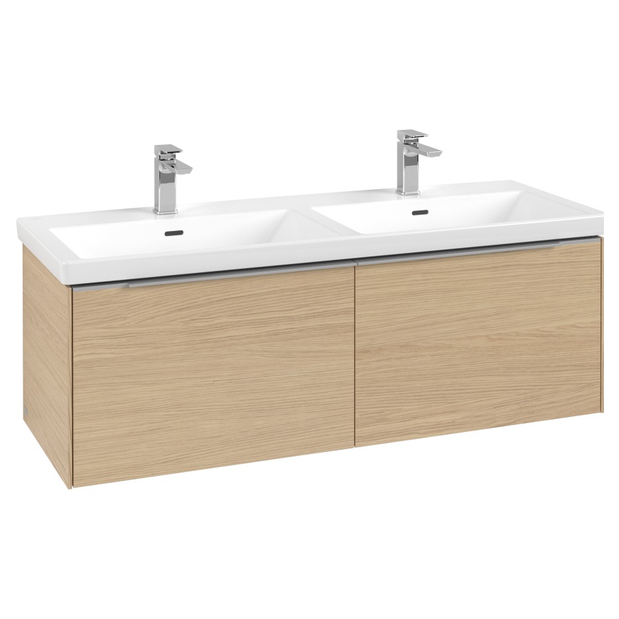 Élément inférieur SUBWAY 3.0
127,2 x 42,9 x 47,8 cm
pour lavabo double Subway 3.0
130 cm, 2 éléments à chacune
1 tiroir, avec éclairage LED