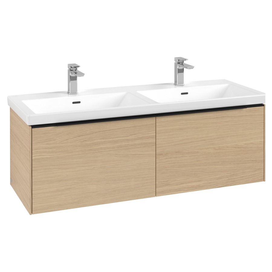 Élément inférieur SUBWAY 3.0
127,2 x 42,9 x 47,8 cm
pour lavabo double Subway 3.0
130 cm, 2 éléments à chacune
1 tiroir, avec éclairage LED