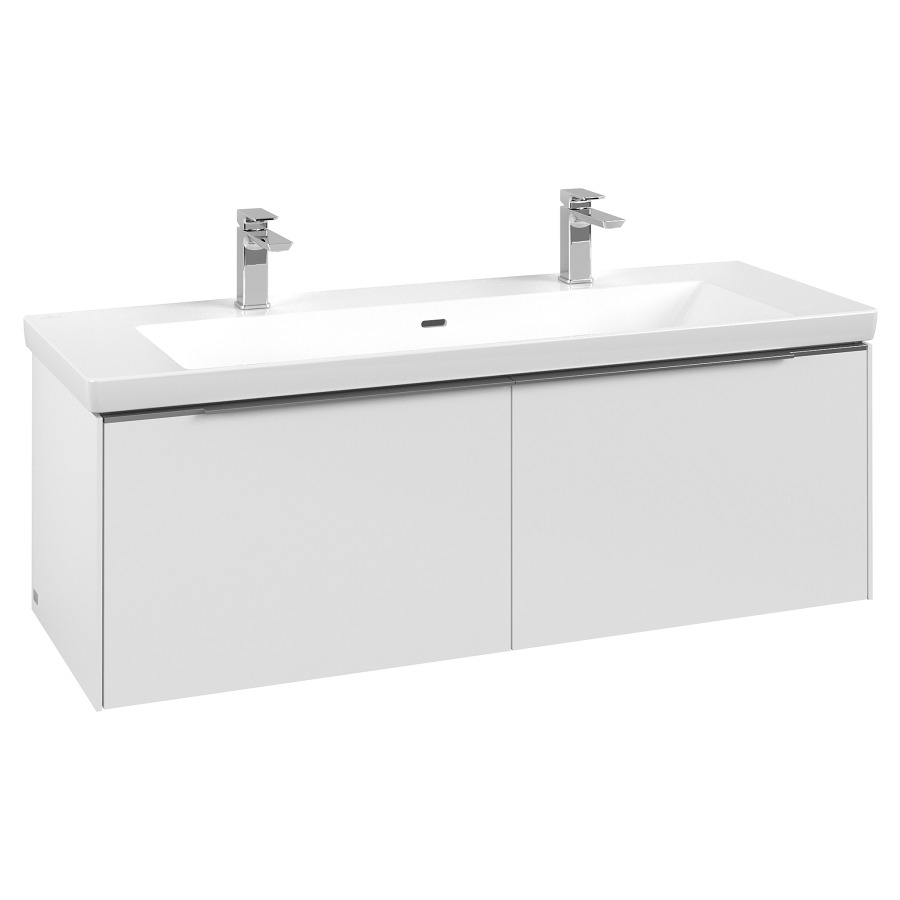 Élément inférieur SUBWAY 3.0
127,2 x 42,9 x 47,8 cm
pour lavabo Subway 3.0 130 cm
élément à 2 tiroirs
avec éclairage LED