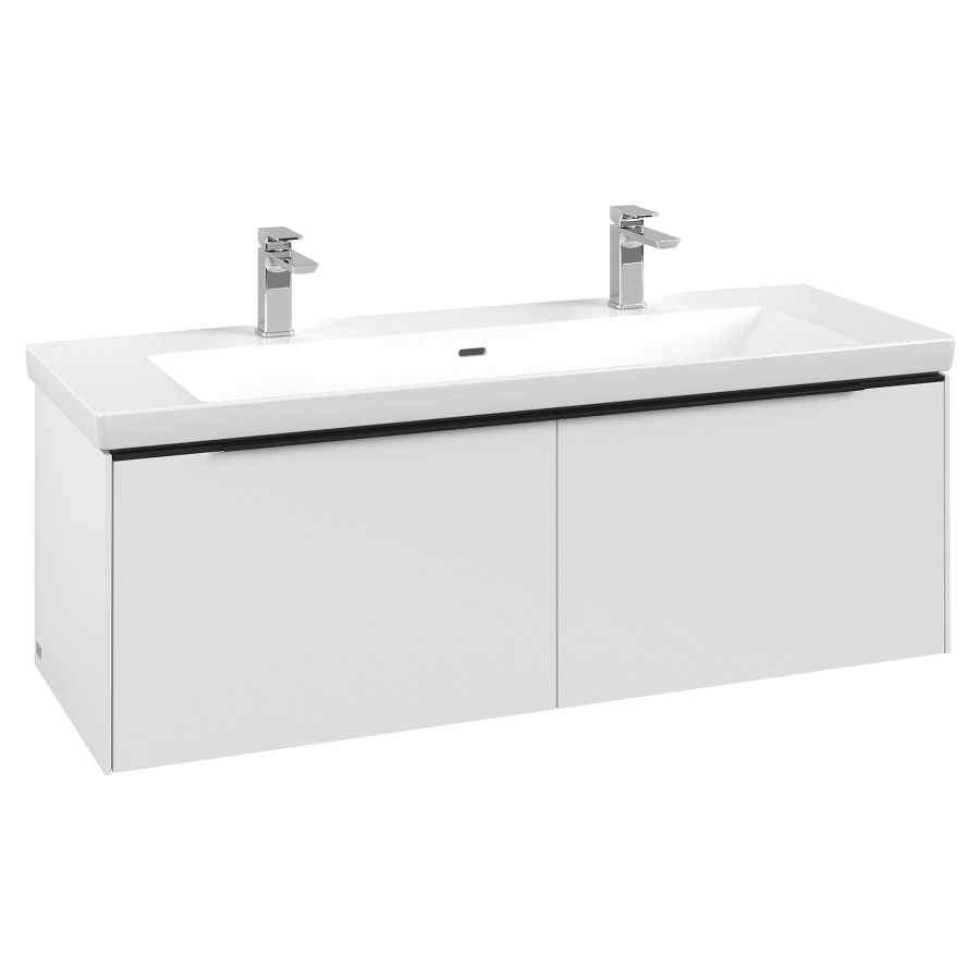 Élément inférieur SUBWAY 3.0
127,2 x 42,9 x 47,8 cm
pour lavabo Subway 3.0 130 cm
élément à 2 tiroirs
avec éclairage LED