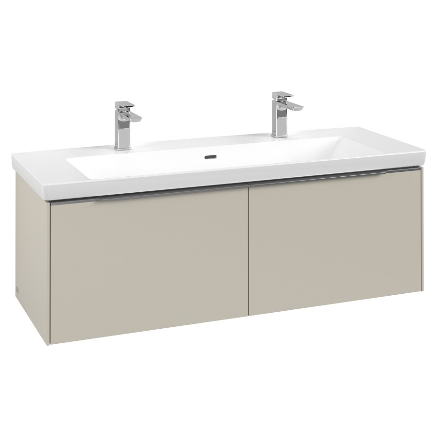 Élément inférieur SUBWAY 3.0
127,2 x 42,9 x 47,8 cm
pour lavabo Subway 3.0 130 cm
élément à 2 tiroirs
avec éclairage LED