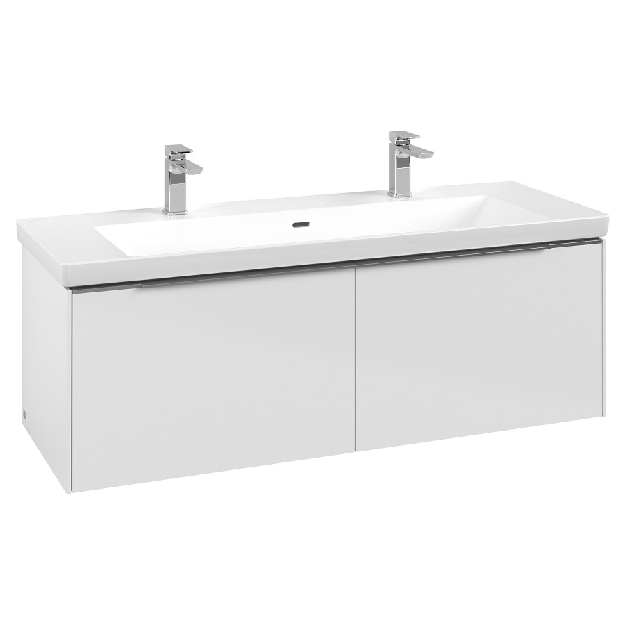 Élément inférieur SUBWAY 3.0
127,2 x 42,9 x 47,8 cm
pour lavabo Subway 3.0 130 cm
élément à 2 tiroirs
avec éclairage LED