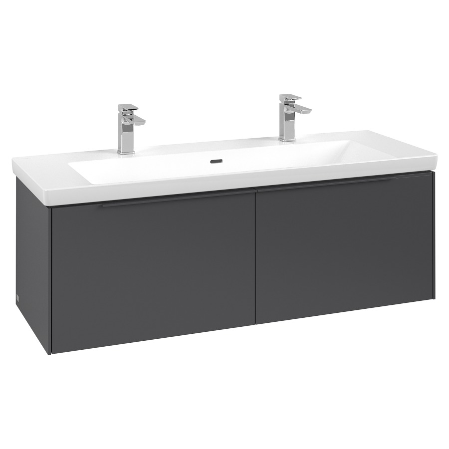 Élément inférieur SUBWAY 3.0
127,2 x 42,9 x 47,8 cm
pour lavabo Subway 3.0 130 cm
élément à 2 tiroirs
avec éclairage LED