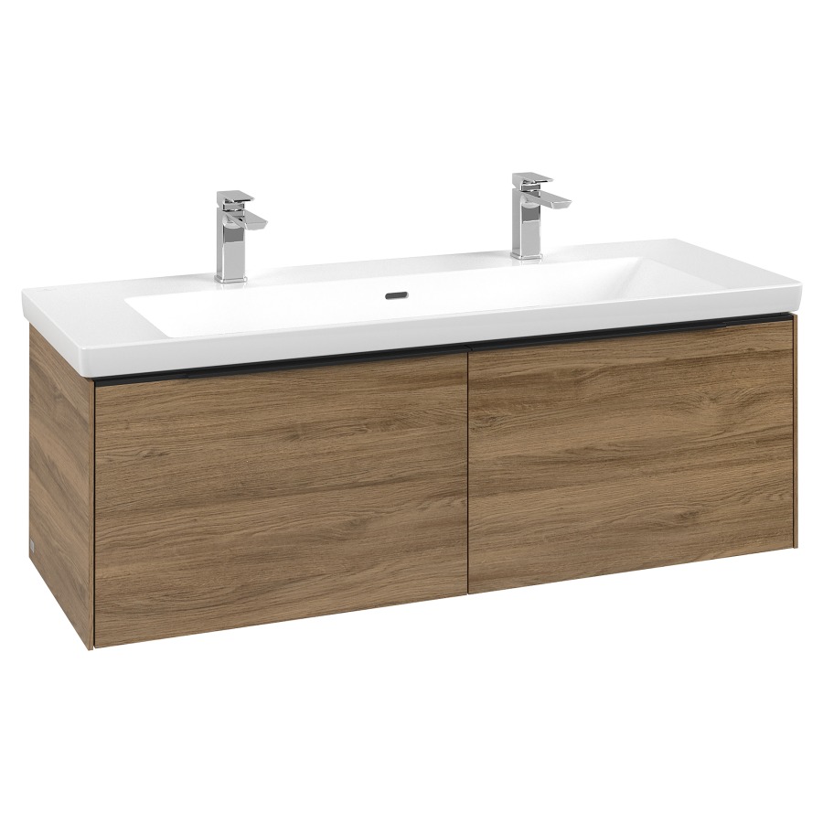 Élément inférieur SUBWAY 3.0
127,2 x 42,9 x 47,8 cm
pour lavabo Subway 3.0 130 cm
élément à 2 tiroirs
avec éclairage LED