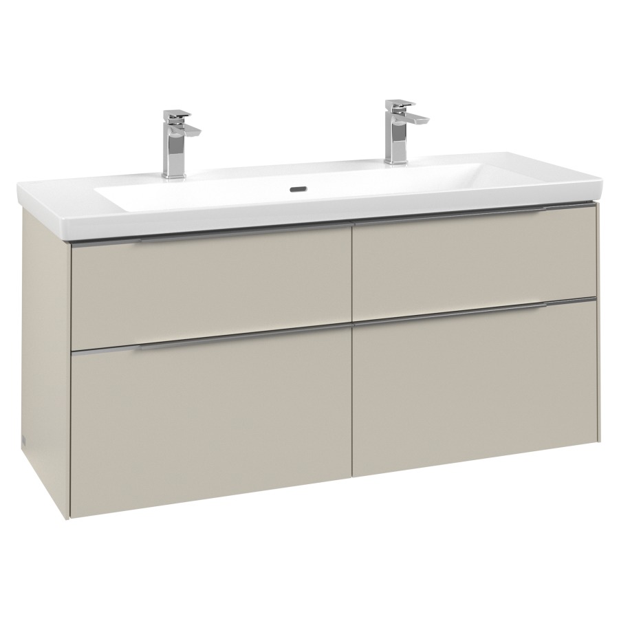 Élément inférieur SUBWAY 3.0
127,2 x 57,6 x 47,8 cm
pour lavabo Subway 3.0 130 cm
2 éléments à chacun 2 tiroirs
avec éclairage LED