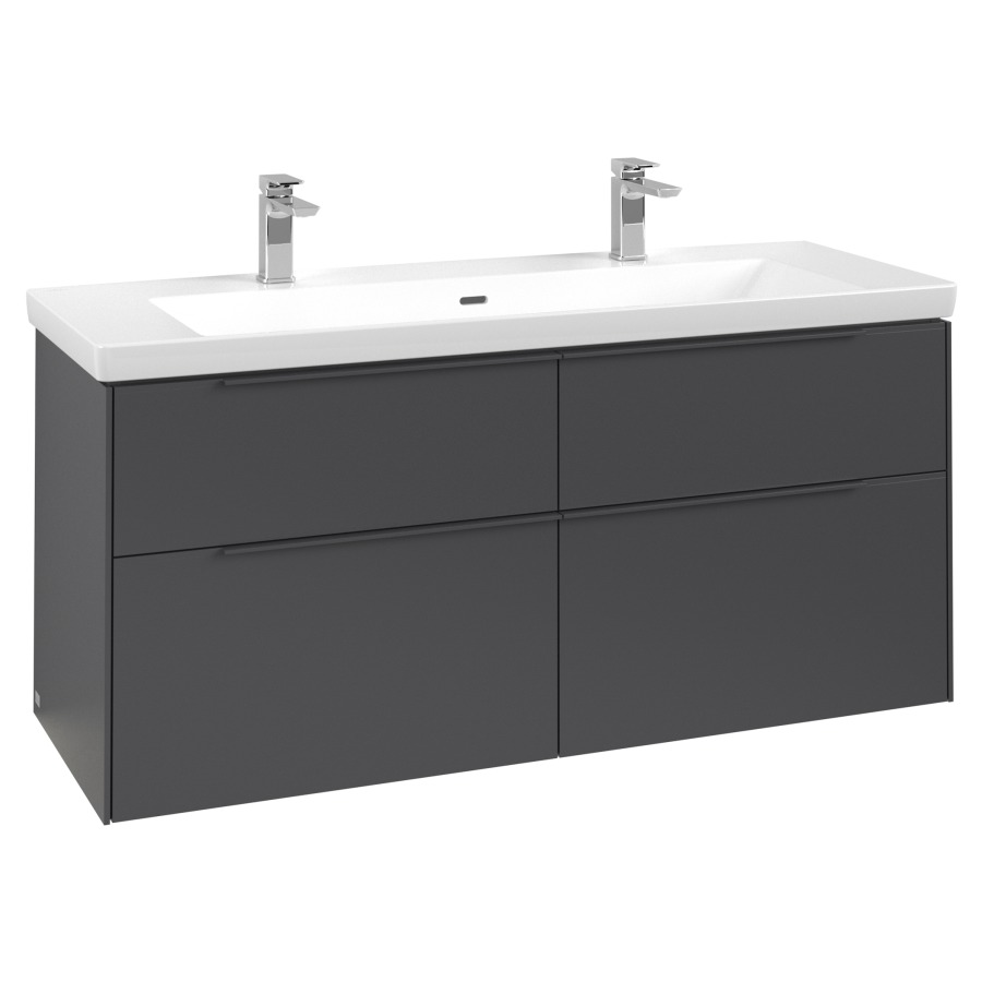Élément inférieur SUBWAY 3.0
127,2 x 57,6 x 47,8 cm
pour lavabo Subway 3.0 130 cm
2 éléments à chacun 2 tiroirs
avec éclairage LED