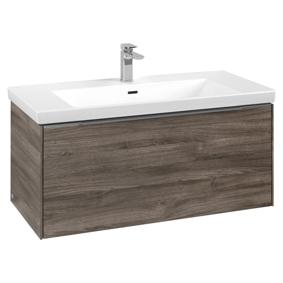 Élément inférieur SUBWAY 3.0
97,3 x 42,9 x 47,8 cm
pour lavabo Subway 3.0 100 cm,
élément à 1 tiroir
avec éclairage LED