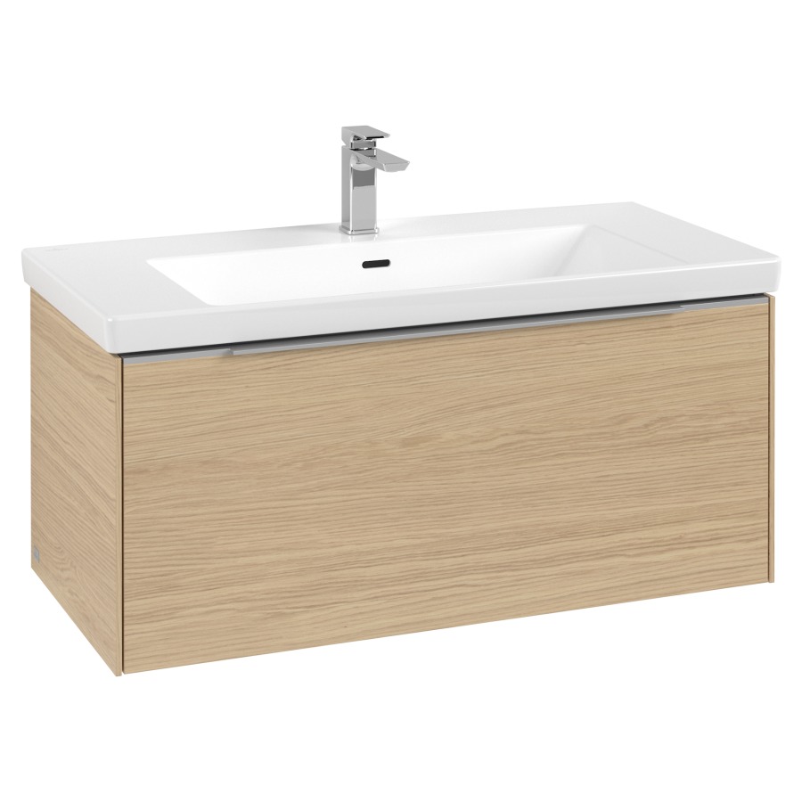 Élément inférieur SUBWAY 3.0
97,3 x 42,9 x 47,8 cm
pour lavabo Subway 3.0 100 cm,
élément à 1 tiroir
avec éclairage LED