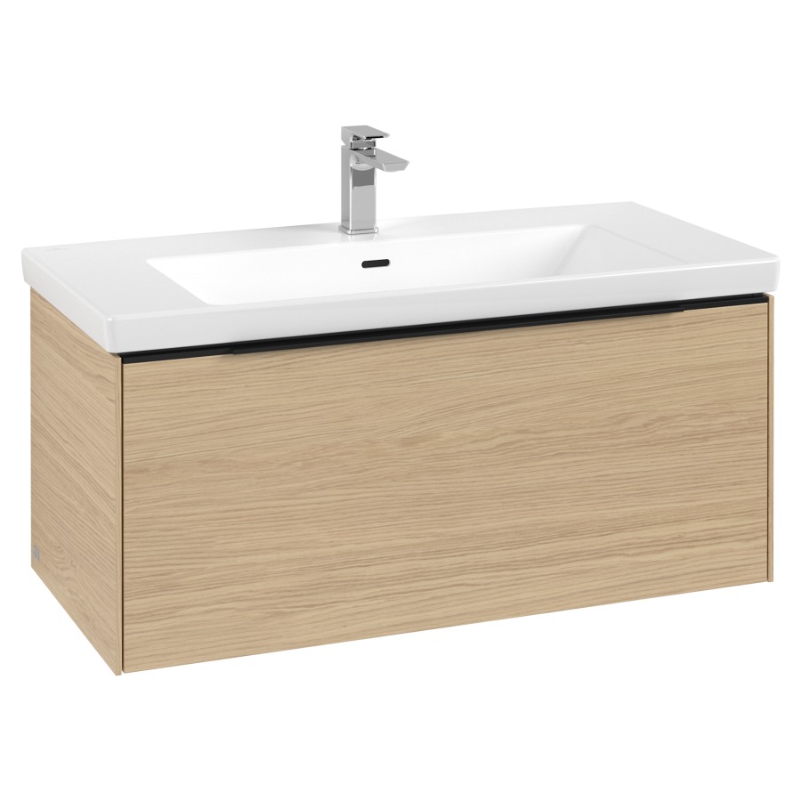 Élément inférieur SUBWAY 3.0
97,3 x 42,9 x 47,8 cm
pour lavabo Subway 3.0 100 cm,
élément à 1 tiroir
avec éclairage LED