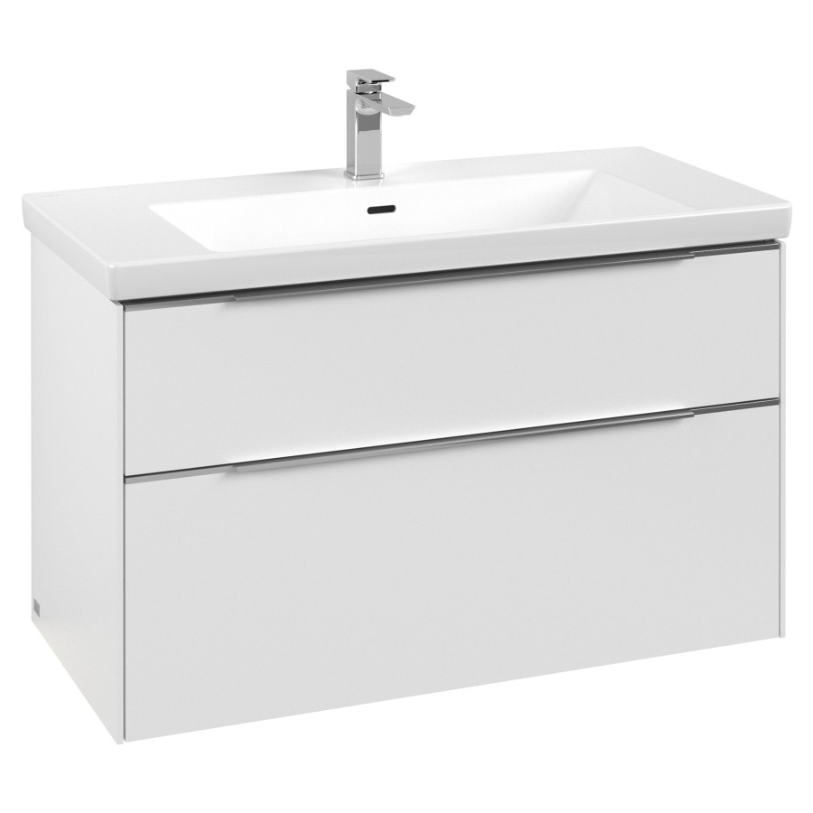 Élément inférieur SUBWAY 3.0
97,3 x 57,6 x 47,8 cm
pour lavabo Subway 3.0
100 cm, élément à 2 tiroirs
avec éclairage LED