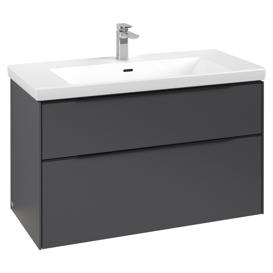 Élément inférieur SUBWAY 3.0
97,3 x 57,6 x 47,8 cm
pour lavabo Subway 3.0
100 cm, élément à 2 tiroirs
avec éclairage LED