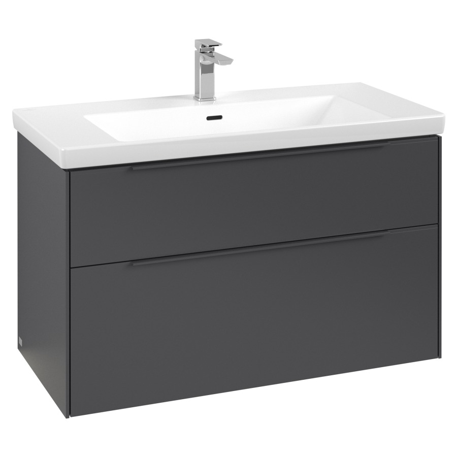Élément inférieur SUBWAY 3.0
97,3 x 57,6 x 47,8 cm
pour lavabo Subway 3.0
100 cm, élément à 2 tiroirs
avec éclairage LED