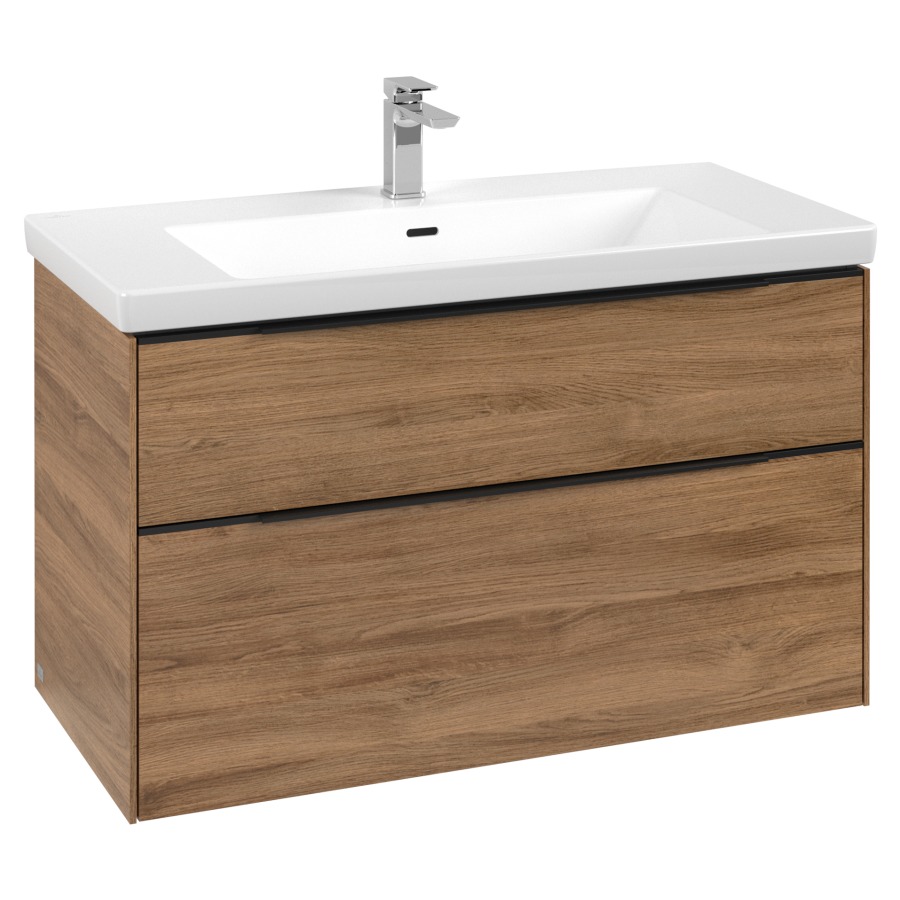 Élément inférieur SUBWAY 3.0
97,3 x 57,6 x 47,8 cm
pour lavabo Subway 3.0
100 cm, élément à 2 tiroirs
avec éclairage LED