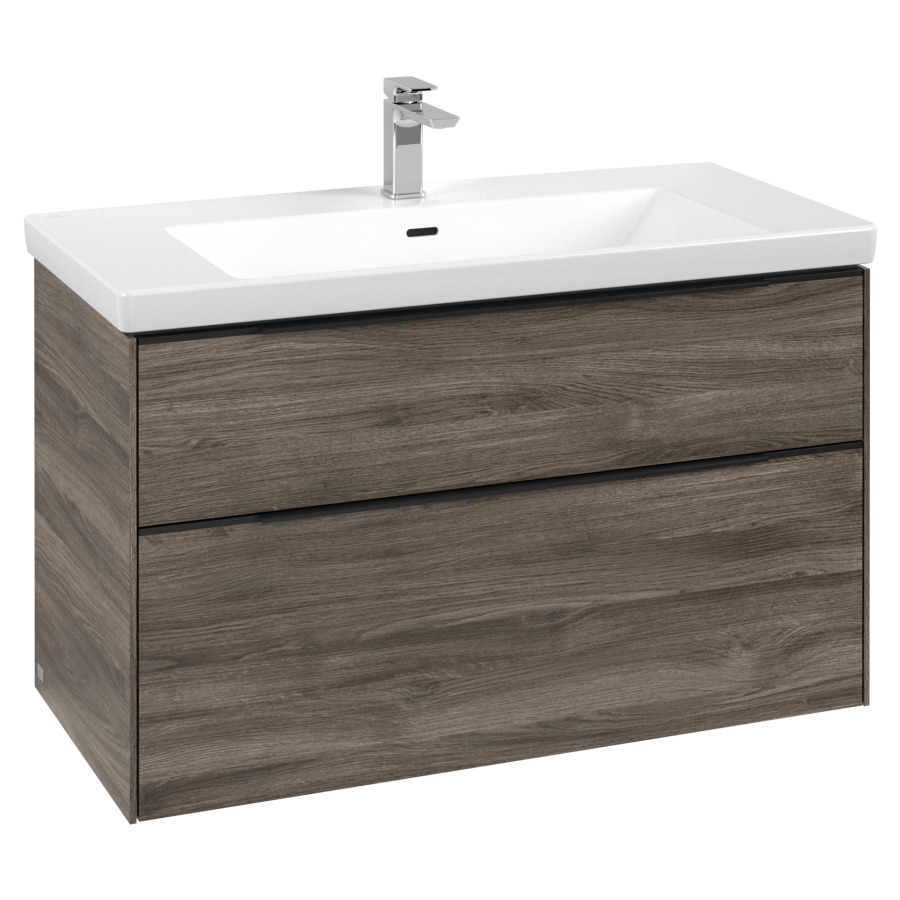 Élément inférieur SUBWAY 3.0
97,3 x 57,6 x 47,8 cm
pour lavabo Subway 3.0
100 cm, élément à 2 tiroirs
avec éclairage LED