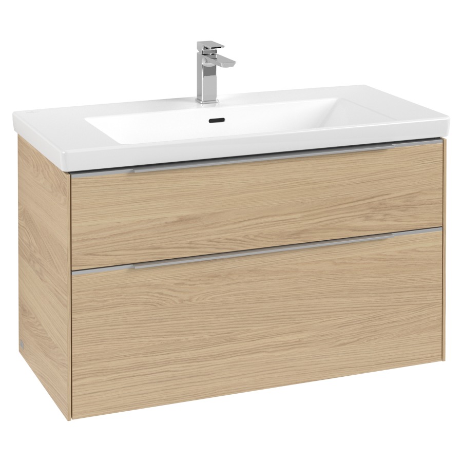 Élément inférieur SUBWAY 3.0
97,3 x 57,6 x 47,8 cm
pour lavabo Subway 3.0
100 cm, élément à 2 tiroirs
avec éclairage LED