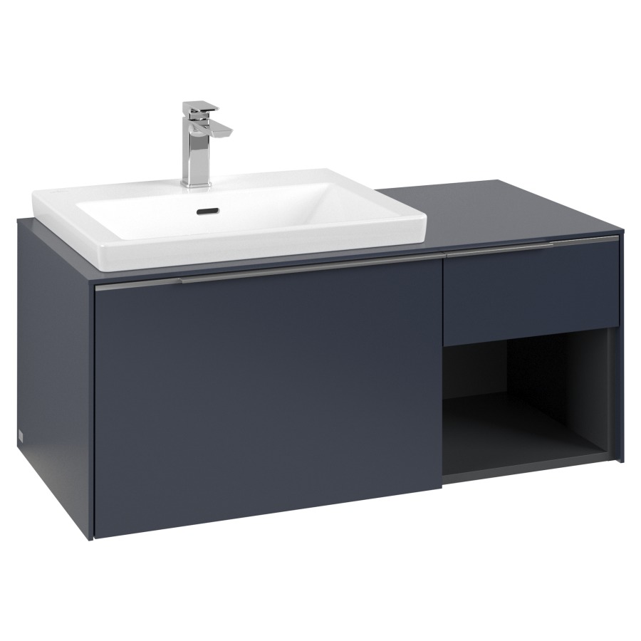 Élément inférieur SUBWAY 3.0
100,1 x 42,25 x 51,6 cm
pour lavabo Subway 3.0 60 cm,
2 éléments à chacun
1 tiroir, niche ouverte à
droite, avec éclairage LED