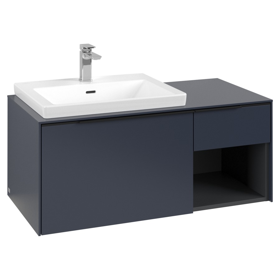Élément inférieur SUBWAY 3.0
100,1 x 42,25 x 51,6 cm
pour lavabo Subway 3.0 60 cm,
2 éléments à chacun
1 tiroir, niche ouverte à
droite, avec éclairage LED
